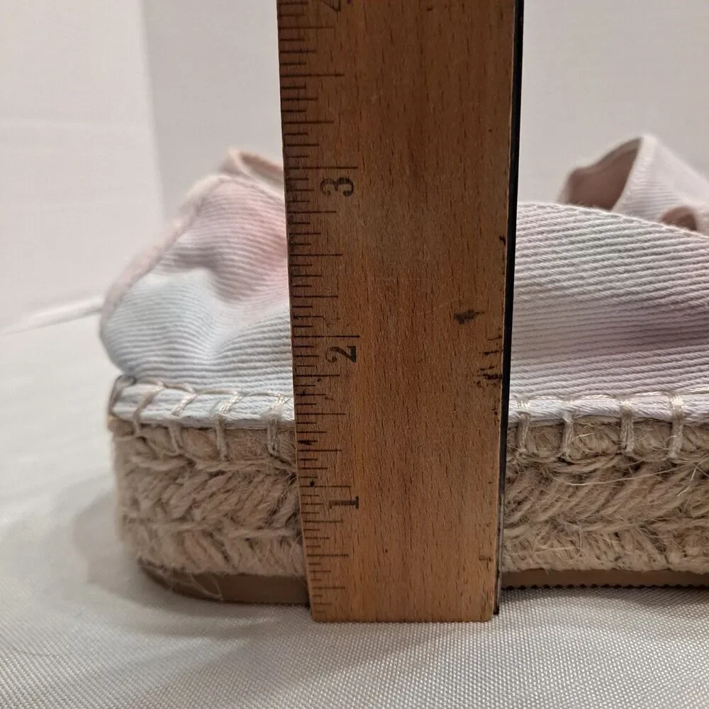 Splendid Womens Laney Espadrille Slip On Shoe Size 8.5 Pastel Tie Dye